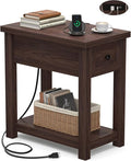 Armocity Narrow End Table with Charging Station by Armocity