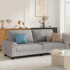EASE MOOSE 70.6" Velvet Loveseat Sofa, Soft Deep Seat Couches - Image 3