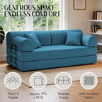 79'' Convertible Sofa Bed, 6 in 1 Folding Floor Futon Couch Sleeper - Image 7