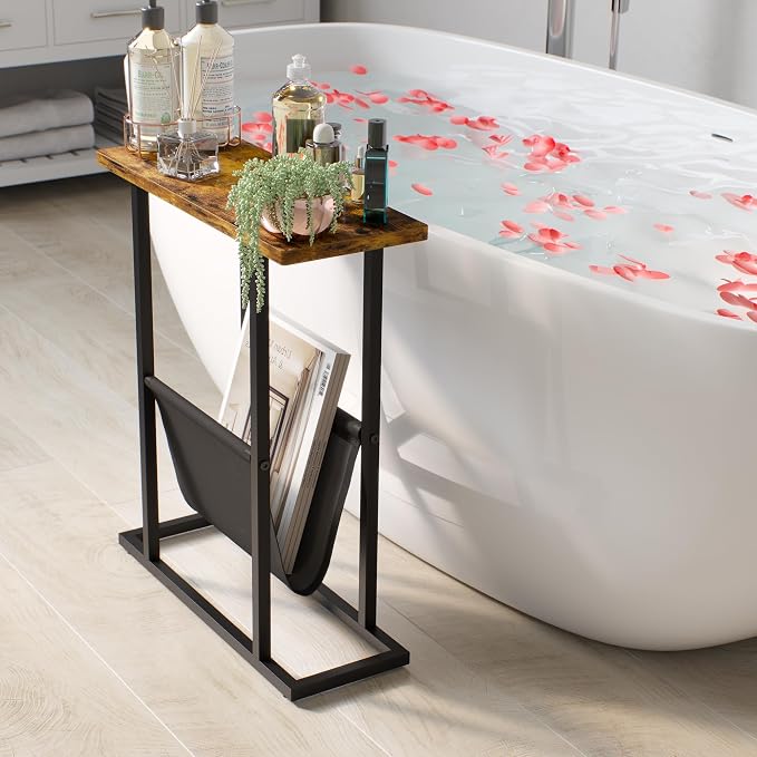 Yusong Narrow Side Table for Small Spaces, Small End Table - Image 7