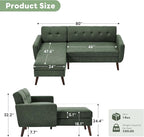 Kingfun L Shaped Couch, Sectional Couches, 3 Seater Sofas - Image 2