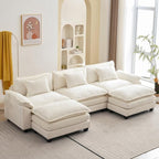 Oprisen 120" Modular Sectional Sofa, Comfy Cloud Couch Sectional Sofa by Oprisen
