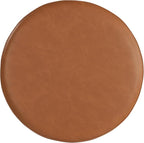 Lifestyle Solutions 19” Wentworth Ottoman Round Faux Leather Bench, Stationary - Image 4