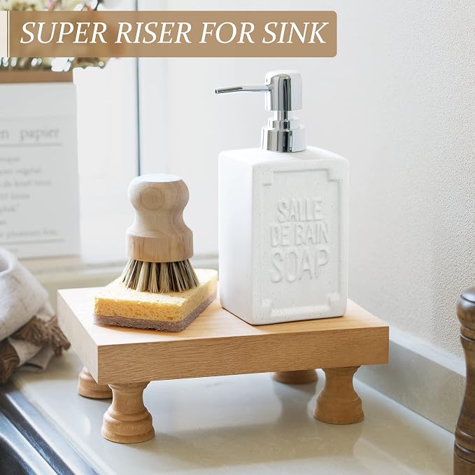 EOSAHR Modern Farmhouse Wood Riser - Image 2