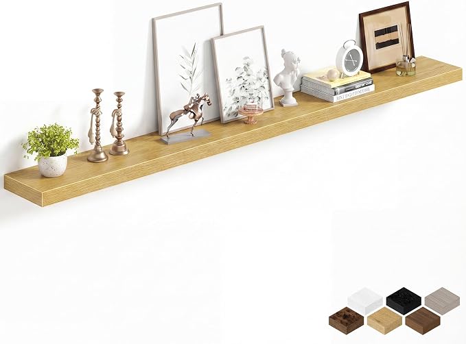 Fun Memories 72Inch Long Floating Shelves, 8 Inch Deep Shelves by FunMemories