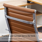 Home Office Chair Ribbed, Modern Leather Conference Room Chairs, High Back - Image 6