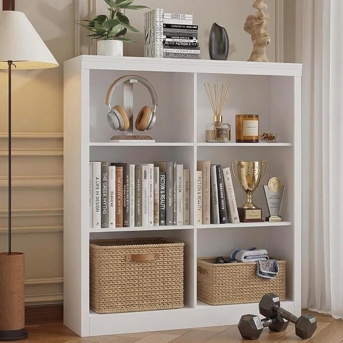 GarveeHome 6 Cube Storage Organizer, 53 Inch Tall Bookcase by GarveeHome