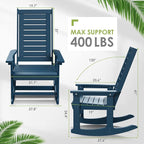 GREENVINES Outdoor Rocking Chair Set | 3-Piece | 2 Rocking Chairs - Image 3
