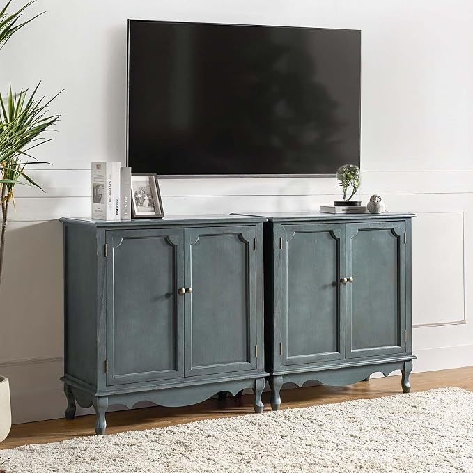 HULALA HOME Antique Accent Cabinet by HULALAHOME