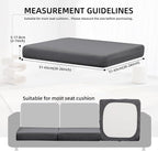 8Pcs Outdoor Cushion Covers, Elastic Patio Cushion Covers | Washable, - Image 3