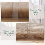ORINOVA Beige Furry Washable Faux Sheepskin Fur Rug - Image 8