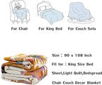 LUTBM King Throw Blanket for Bed 100% Cotton Boho Soft Rustic Quilt Butterfly - Image 7