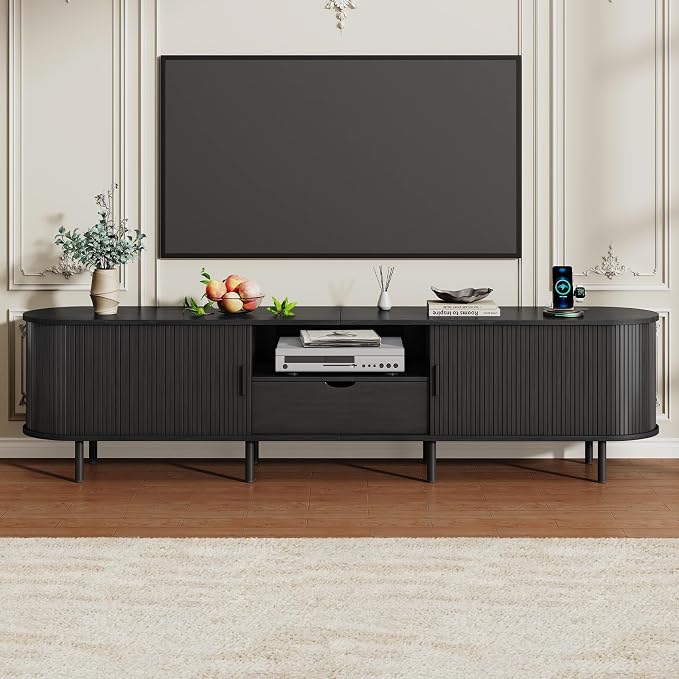 86.6" Mid-Century TV Stand - Image 6