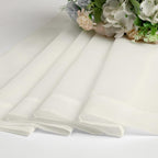 Ivory Sheer Curtains 48 Inch Length 2 Pcs, Rustic Farmhouse Curtains - Image 6