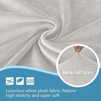 HDCAXKJ Corner Sectional Couch Covers Velvet Stretch L Shape Sofa Cover Soft - Image 3
