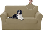 U-NICE HOME Loveseat Cover Stretch Couch Cover Sofa Slipcover, Sand | 2 Cushion by U-NICEHOME