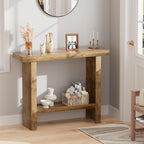 LIFECHOVY Farmhouse Wood Entryway Table Narrow Console Tables - Image 2