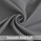 Yakamok Grey Room Darkening Curtains 96 inch Gray Sliding Door Drapes | 1 - Image 4