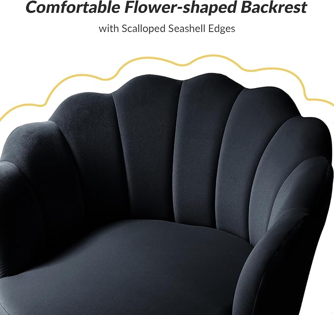 HULALA HOME Modern Velvet Accent Chair - Image 5