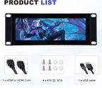GeeekPi 7.84 inch 1280x400 LCD Touch Screen 2U Rack Mount Monitor - Image 9