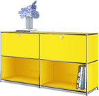Metal Sideboard with 2 Flap Doors, DIY Modern Home Furnishing, Foyer by SIMPLINK