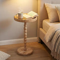 Boho Rattan Round Side Table by SUJUN