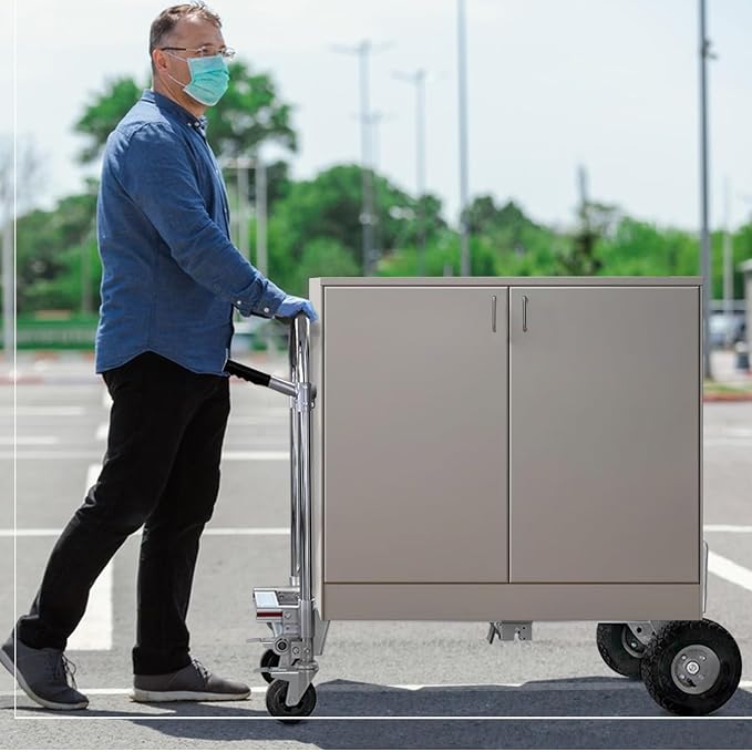 Silver Convertible Hand Truck Dolly Cart - Image 9