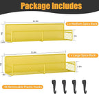 Magnetic Spice Rack for Refrigerator, 2 Pack 100% Metal Strong Magnet Shelf - Image 2