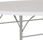 Flash Furniture Stonewall 6' Round Plastic Folding Event Table - Image 8