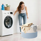 115L Extra Large Woven Cotton Rope Blanket Basket - Image 7