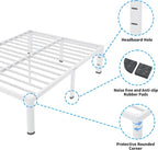 ROIL 14 Inch White California King Bed Frame - Image 5