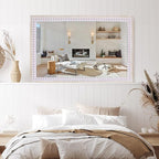 35x23 Inch Rustic Farmhouse Rectangle Mirror - Image 7