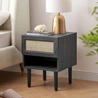 mopio Haylee Rattan Side Table, Small Accent Tables by MopioInc