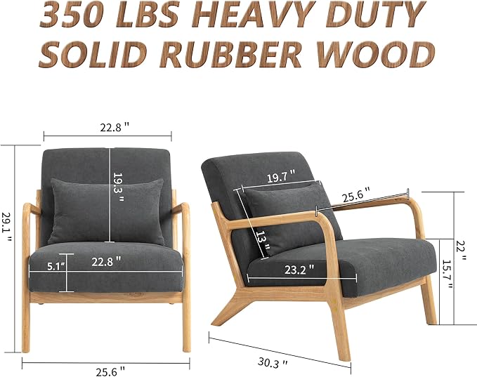 Mid Century Modern Accent Chair - Image 2