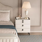Smart Nightstand with Wireless Charging, with Fingerprint Lock Drawer, Night - Image 4