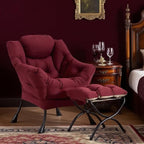 Tiita Lazy Chair with Ottoman, Comfy Leisure Sofa Armchair with Ottoman - Image 3