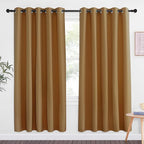 NICETOWN Gold Brown Blackout Curtains by NICETOWN
