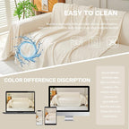 DREAMINGO Sofa Covers Washable Thick Chenille Couch Cover - Image 6