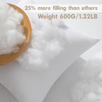 MIULEE 20x20 Pillow Inserts 4 Pack, 100% Virgin Fiber Filling Throw Pillows | - Image 3