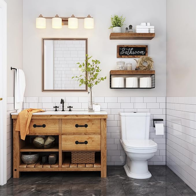 QEEIG ‎Bathroom Shelves Over Toilet - Image 2