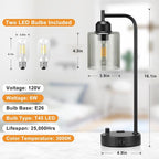 Industrial Desk Lamps for Office Set of 2 - Image 7