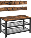 HOOBRO Hall Tree Entryway Storage Bench, Coat Rack Shoe Bench, Shoe Rack by HOOBRO
