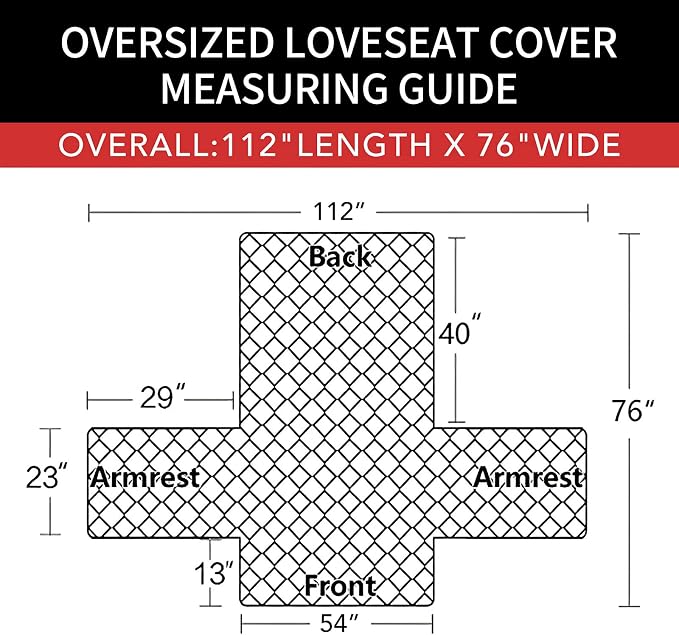 Easy-Going Reversible Couch Cover, 2 Cushion Sofa, Dark Blue/Ivory | Oversized - Image 6