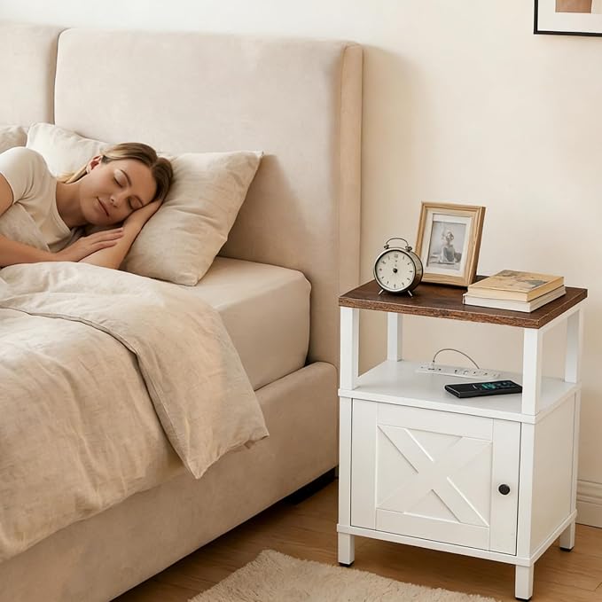 MAHANCRIS Farmhouse Nightstand - Image 6