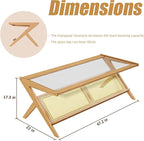 Bamworld Rattan Coffee Table Mid-Century Modern Coffee Table BambooTable - Image 2