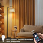 Arc Floor Lamp with Remote Control, Dimmable LED Floor Lamp with 3 Color - Image 5