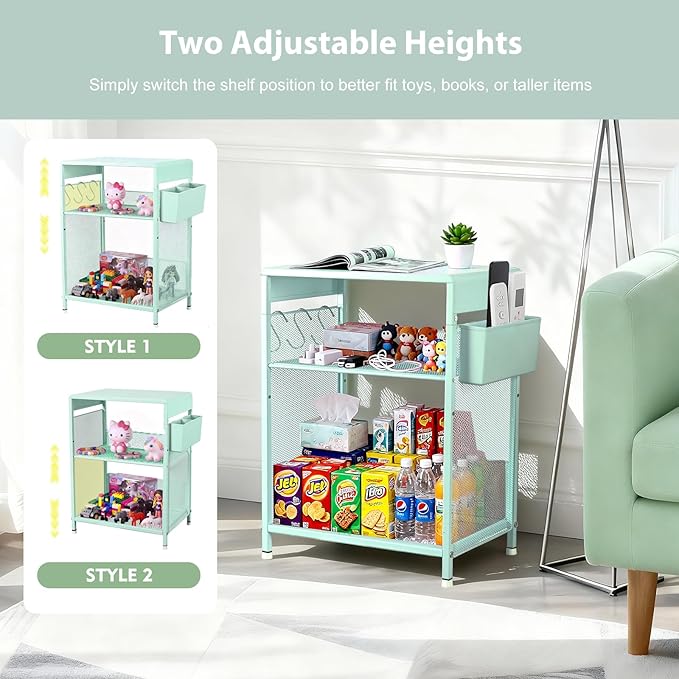 ECOLOVI Kids Nightstand 19in High - Image 4
