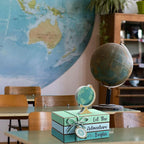 Pinkunn 4 Pcs Travel Themed Decorations Adventure Awaits Wooden Centerpieces - Image 4