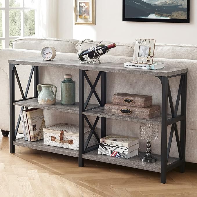 LVB Farmhouse Sofa Table, Rustic Console Table by LVB