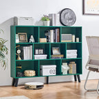 LEYAOYAO 10 Cube Bookshelf, 3 Tier Vintage 55" Wide Bookcase by LEYAOYAO-Findtheshiningpointofyourideallife%EF%BC%81